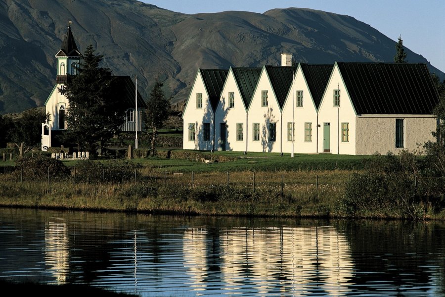 Þingvellir, site de l'ancien parlement islandais (Althing). Hugo Canabi - Iconotec