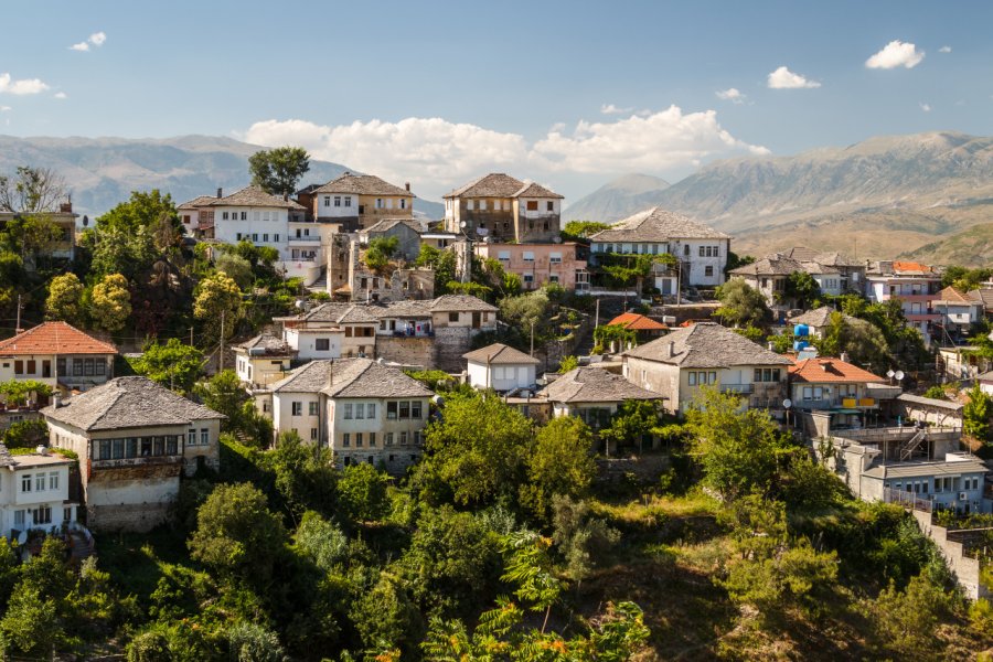 La ville de Gjirokastra, où est né l'écrivain Ismail Kadare. Lev Levin - Shutterstock.Com
