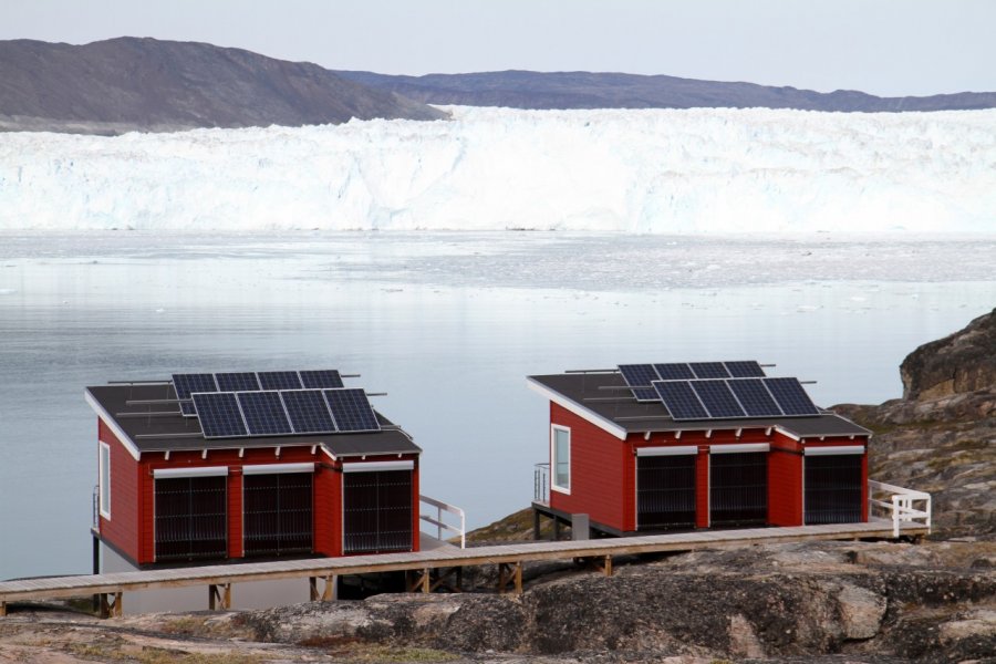 Depuis les bungalows, la vue sur le glacier est incroyable. Stéphan SZEREMETA