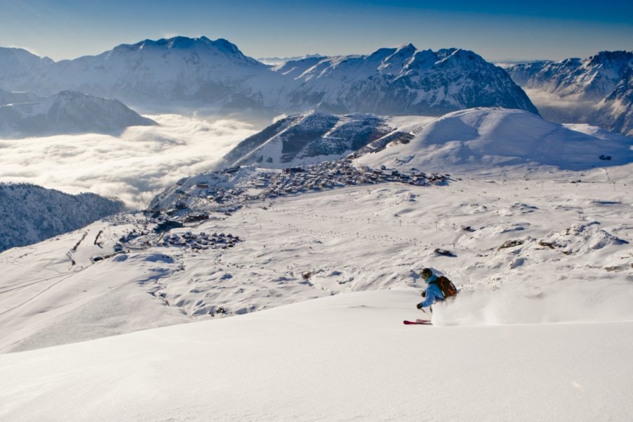 La station en hiver - Alpe d'Huez Laurent SALINO / Alpe d'Huez Tourisme