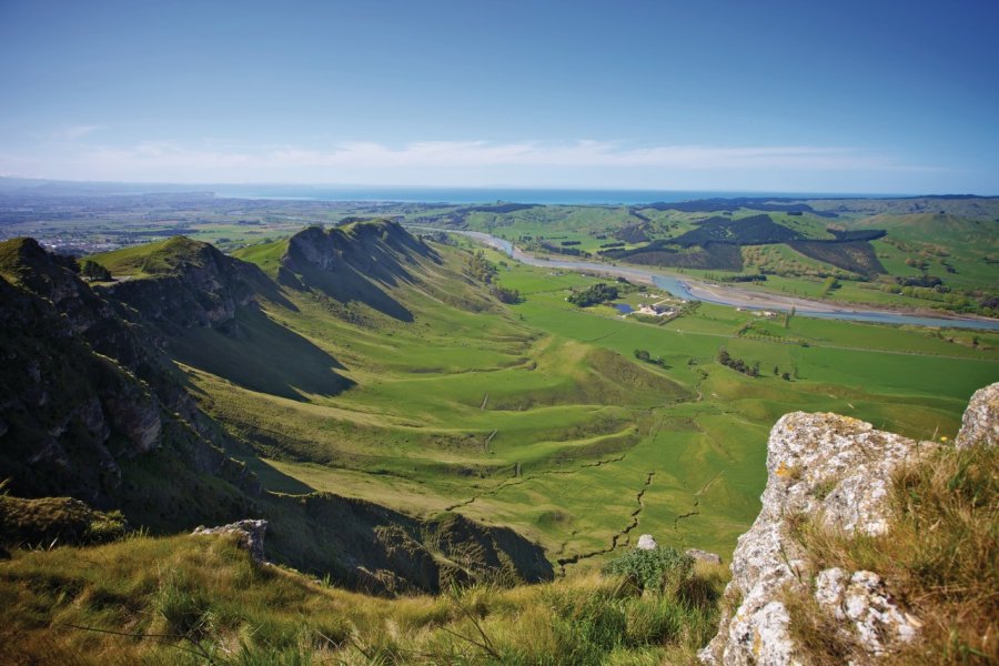 Vue du sommet des Te Mata Peak. iStockphoto.com/TSKB