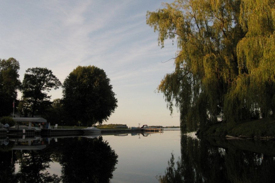 Canal débouchant sur le lac Simcoe à Orillia. Valérie FORTIER