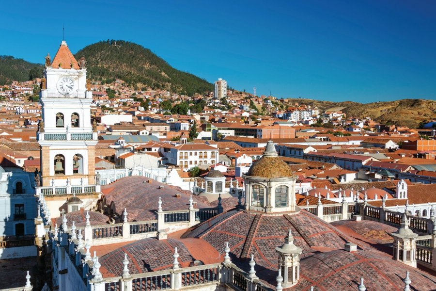 Vue de Sucre depuis le couvent San Felipe, Sucre. DC_Colombia - iStockphoto