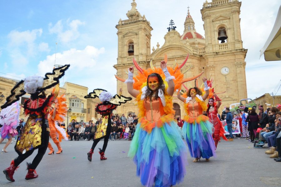 Lors du carnaval de Gozo. Alain SALVARY