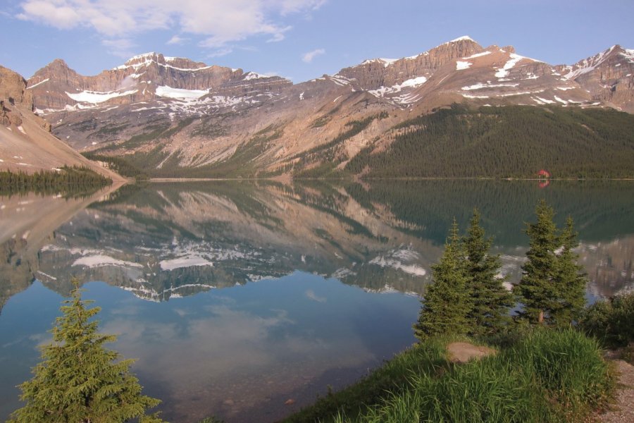 Lac Bow sur la route 93 entre Lake Louise et Jasper. Stéphan SZEREMETA