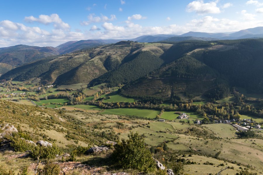 Vue sur le Causse Noir depuis le Causse Méjean. Francois - stock.adobe.com