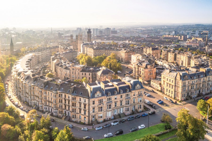 Vue aérienne du quartier de West End. georgeclerk - iStockphoto.com