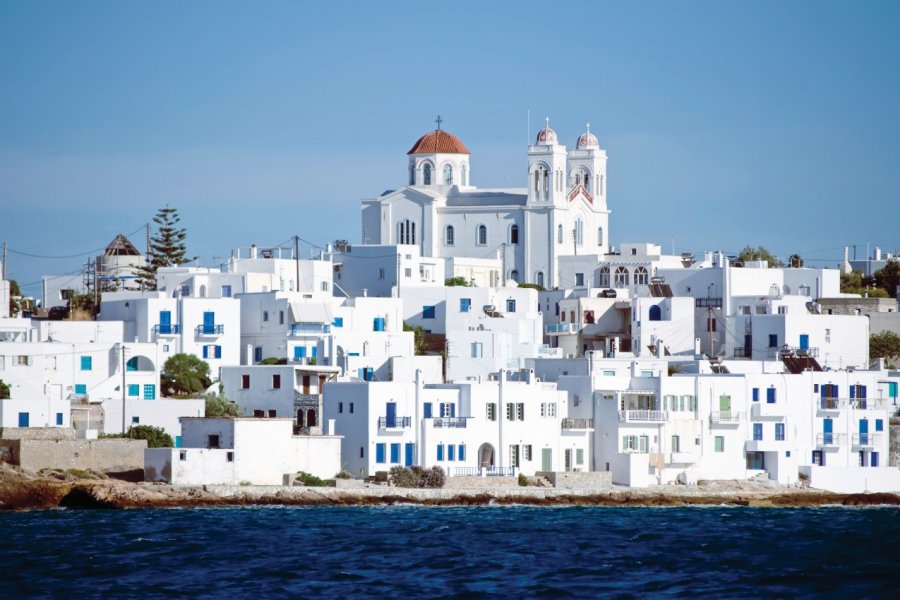 Naoussa, sur l'île de Paros. Tepic - iStockphoto