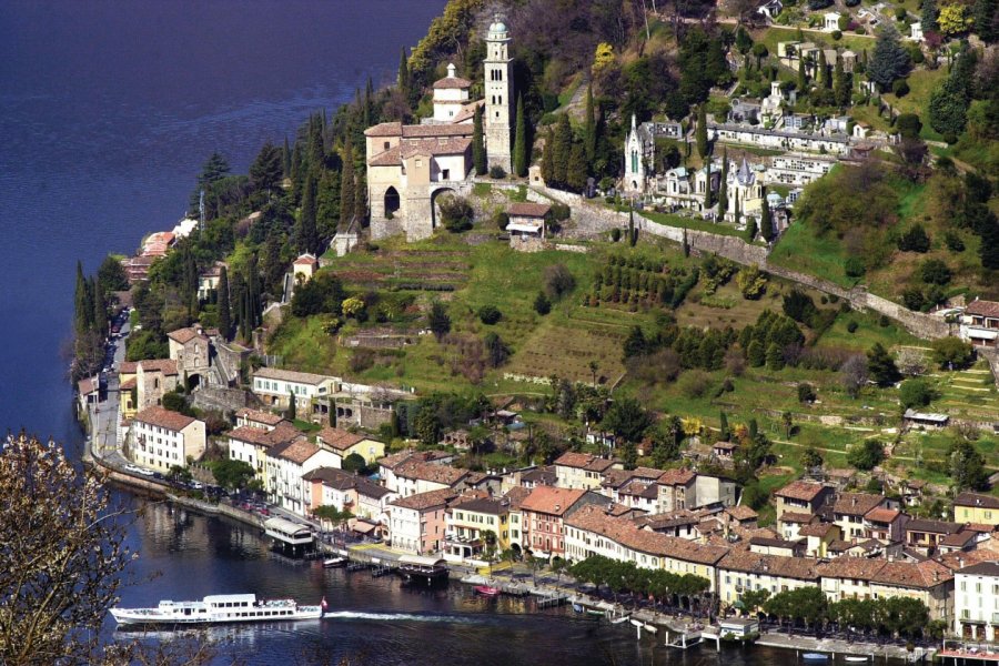 Morcote sur le lac de Lugano. Archivio Ticino Turismo