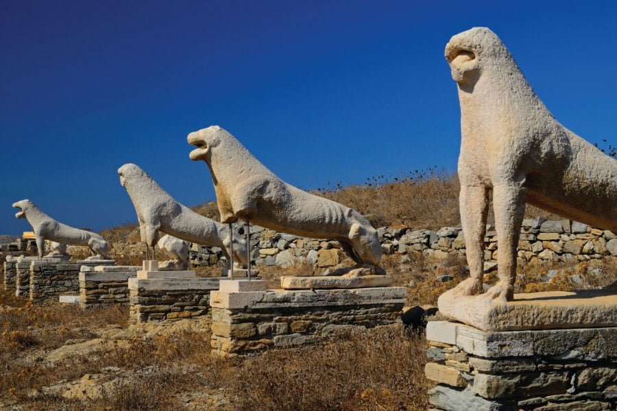 Les lions de Delos. Choongmin63 - iStockphoto