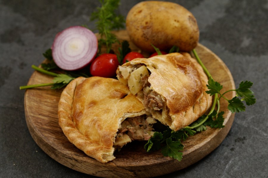 <i>Cornish pasty.</i> paulmarinis - Shutterstock.com