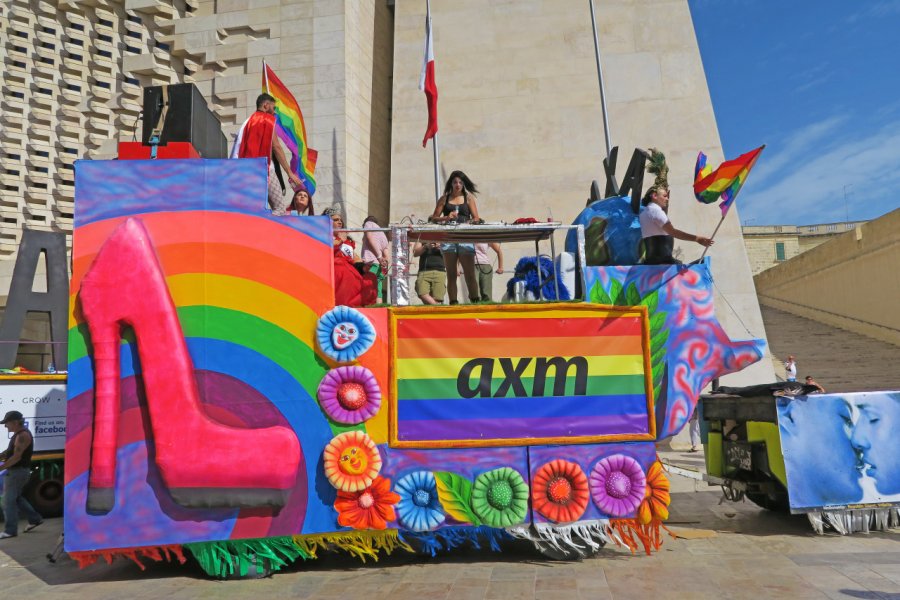 Gay Pride à La Valette en 2015. Camelia Varsescu - Shutterstock.com