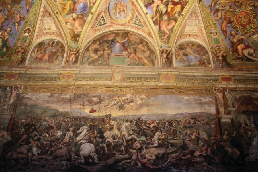 Chambre de Constantin, l'une des chambres de Raphaël, musées du Vatican. Stéphan SZEREMETA