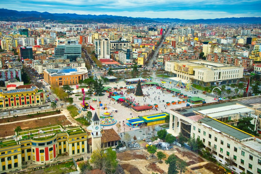 La place Skanderberg, Tirana. truba71 - Adobe Stock