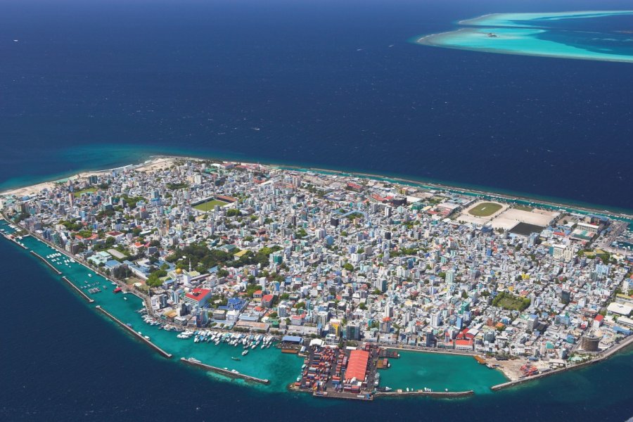 Vue aérienne de Malé. Sakis Papadopoulos