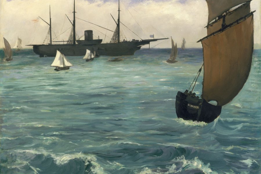 Le Kearsarge à Boulogne, par Edouard Manet, 1864. Everett Collection - Shutterstock.com