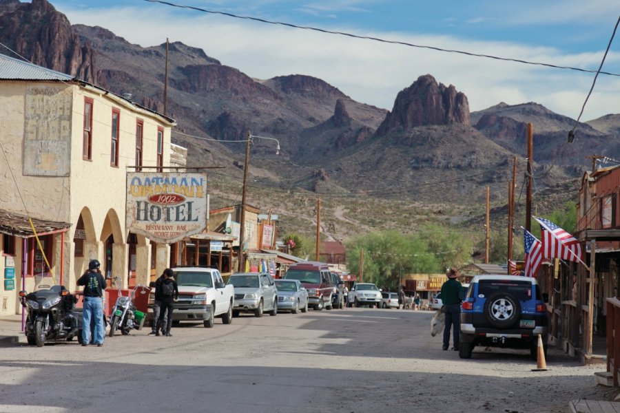 Hôtel le long de la route 66 à Oatman. David GUERSAN - Author's Image