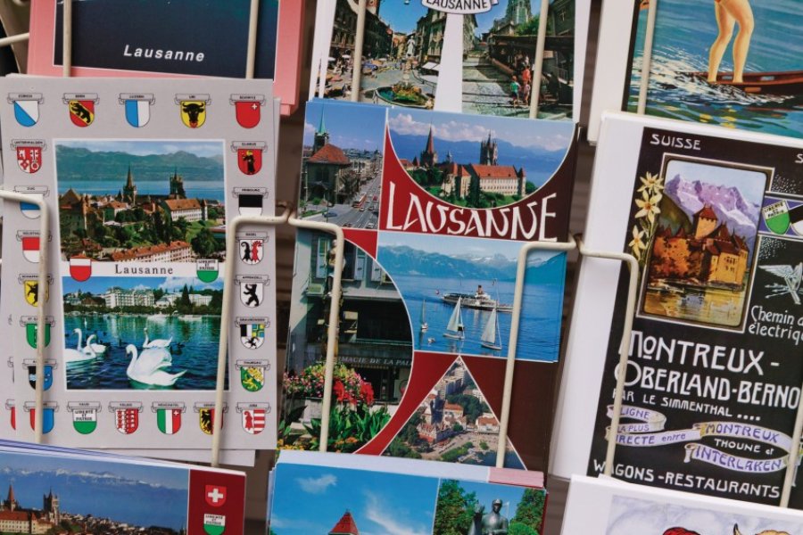 Cartes postales de Lausanne. (© Philippe GUERSAN - Author's Image))