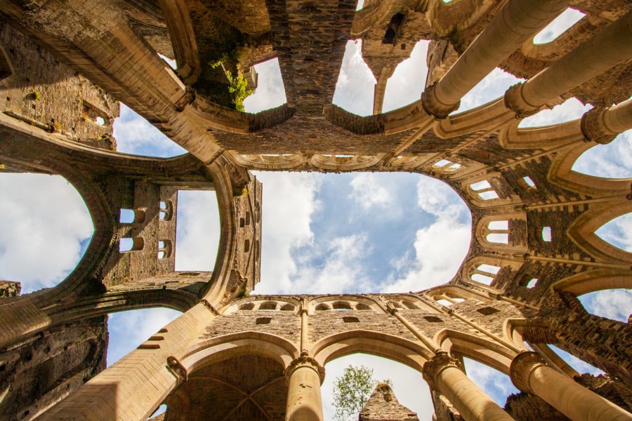 Intérieur des vestiges de l'abbaye d'Hambye. Klaus Brauner - Shutterstock.com