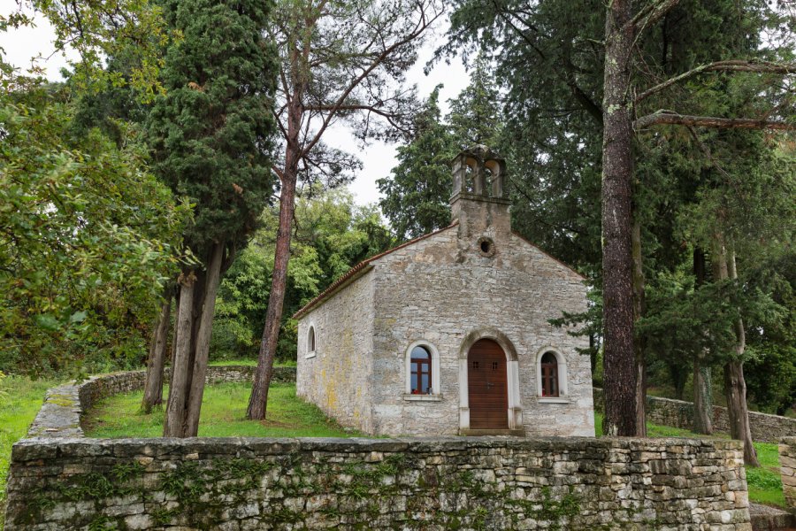 Vieille église dans les bois près de Tar. Sergiy Palamarchuk - Shutterstock.com