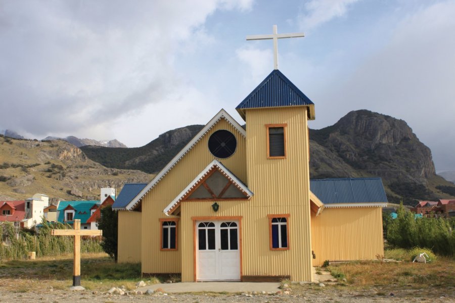 La jolie petite église d'El Chaltén. Pierre-Yves SOUCHET