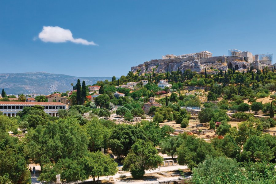 Vue de l'Acropole depuis l'ancienne Agora. (© Sborisov - Fotolia))