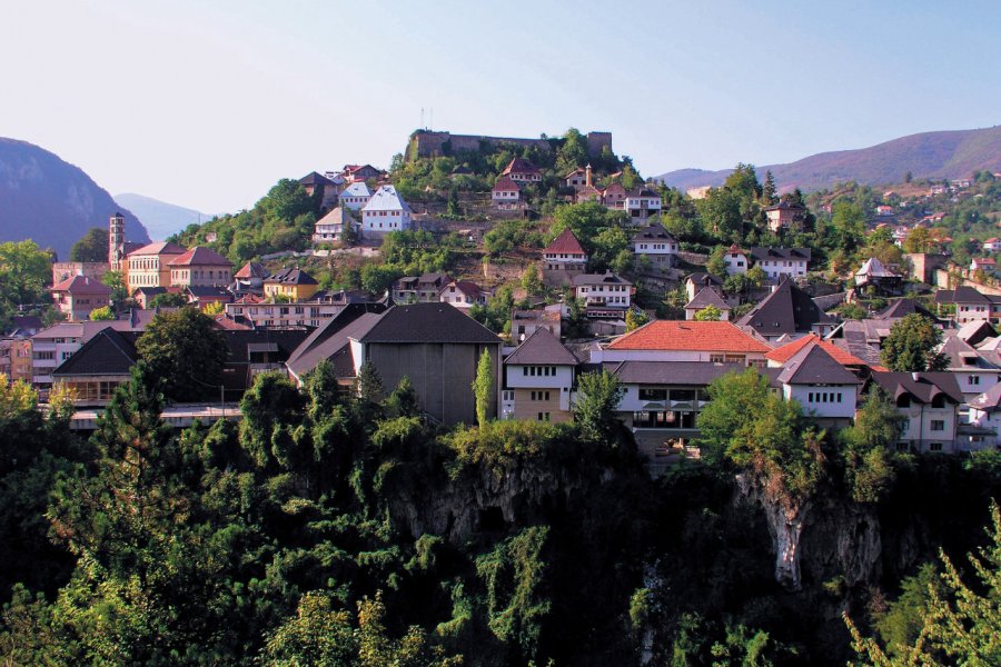 La partie ancienne de la ville de Jajce. Tourism association of Bosnia and Herzegovina