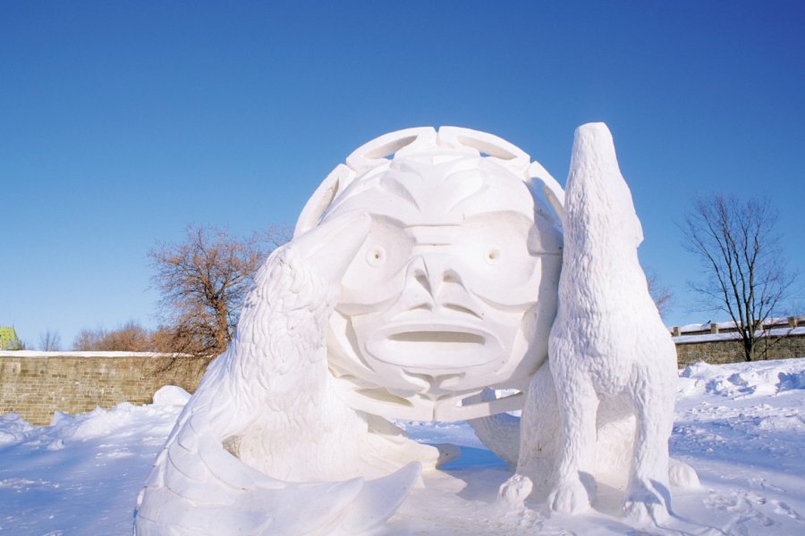 Carnaval de Québec, sculpture sur neige. Author's Image