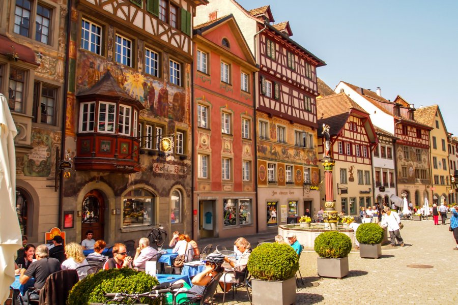 Le charmant centre historique de Stein Am Rhein. nui7711 - Shutterstock.com