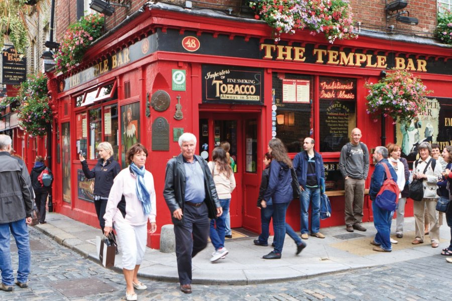 The Temple Bar est un pub très fréquenté par les Dublinois. Lawrence BANAHAN - Author's Image