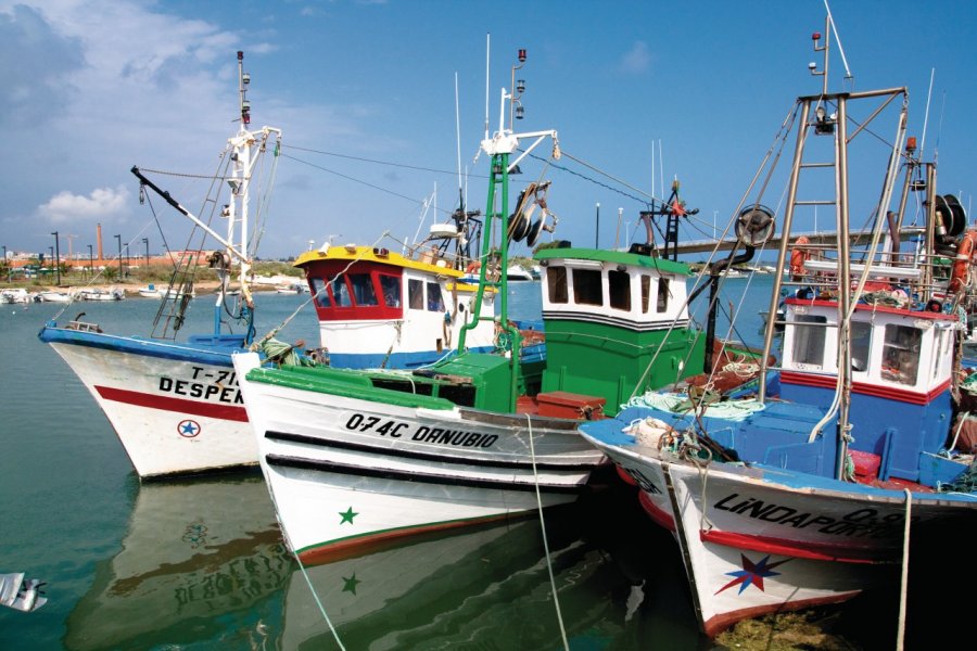 Bateau de pêche à Tavira. Maxence Gorréguès