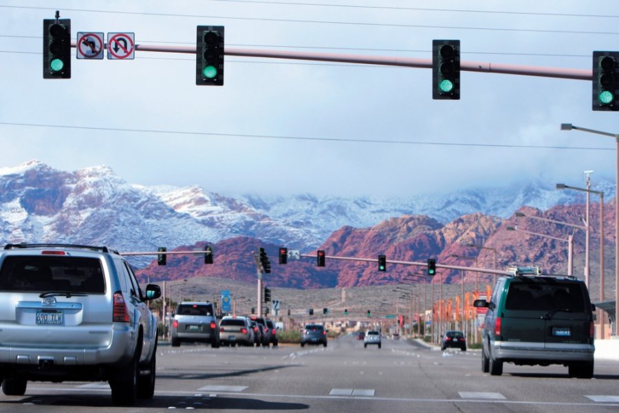 A l'ouest de Las Vegas, le Red Rock Canyon est un parc de 1000 km2. Stéphan SZEREMETA