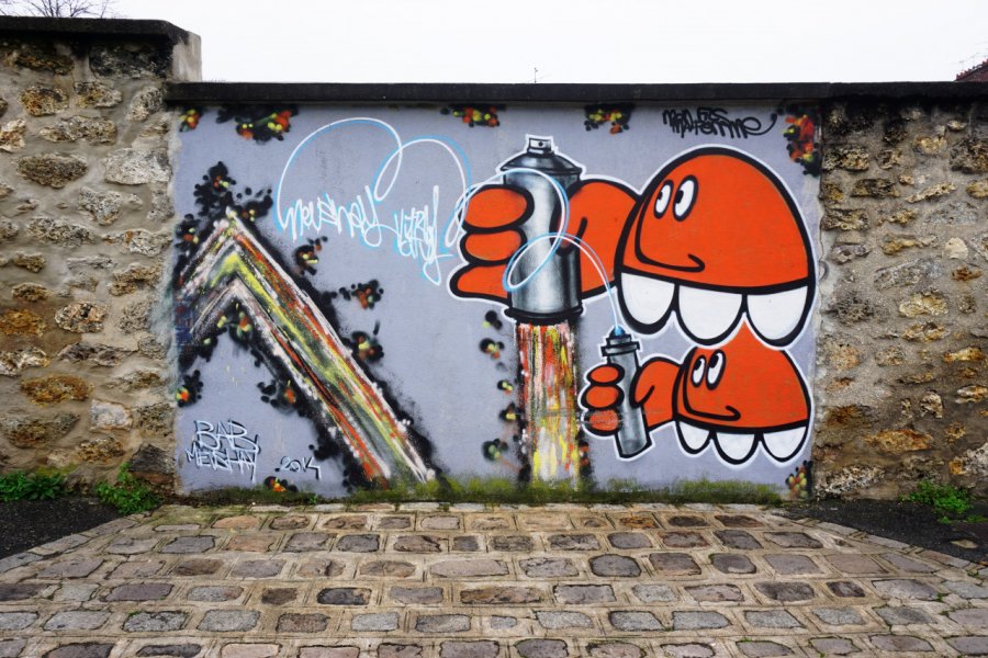 oeuvre murale réalisée par les artistes Avataar, Bebar, Meushay et Stew. EQRoy - Shutterstock.com