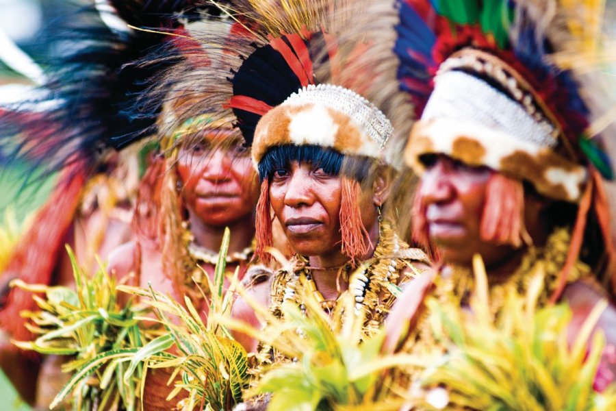Danseuses de la région de Goroka. Goroka Show. (© Philippe Gigliotti))