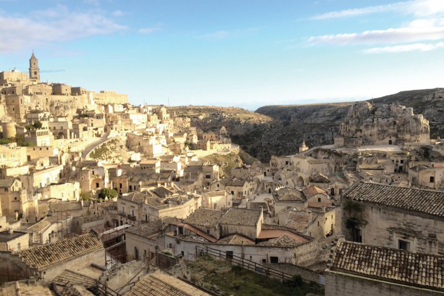 La ville de Matera, classée au patrimoine de l'Unesco depuis 1993, à visiter sans tarder. Muriel PARENT