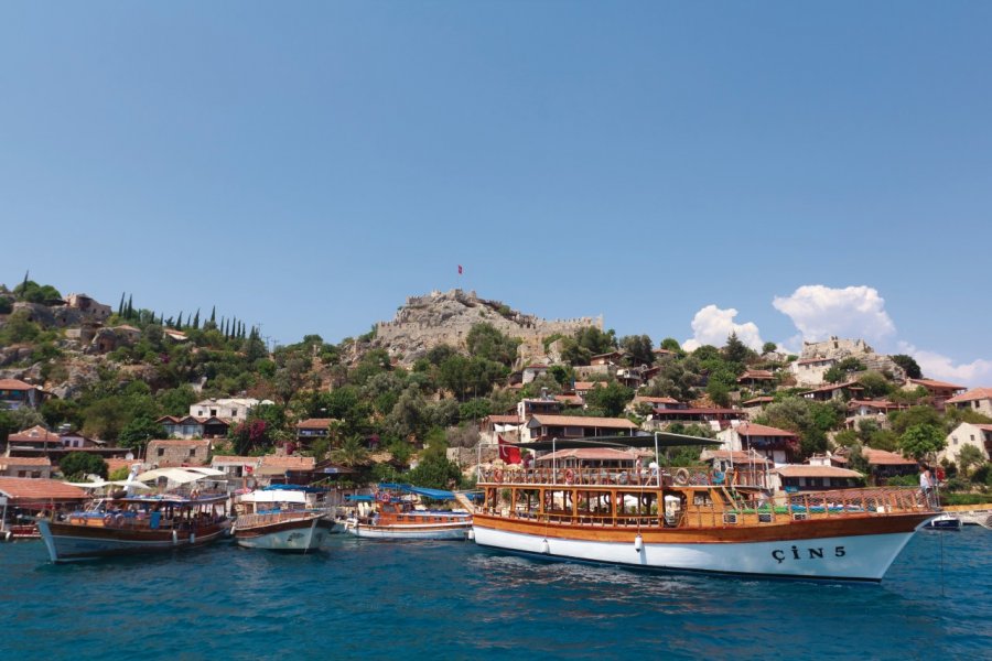 Château médiéval de l'île de Kekova. David GUERSAN - Author's Image