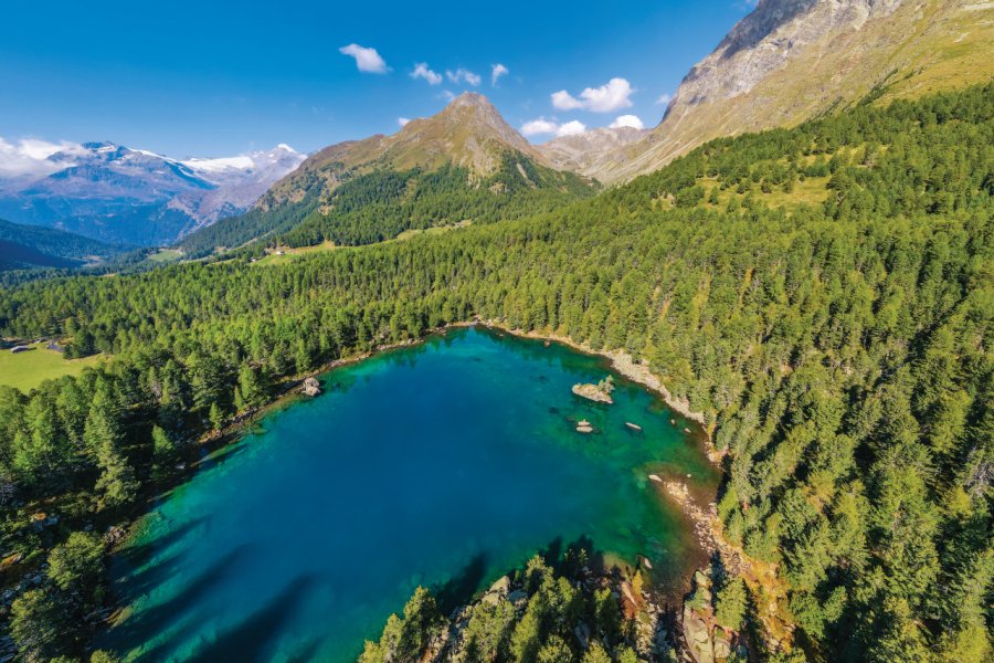 Paysage de la région de poschiavo. Poschiavo - iStockphoto.com