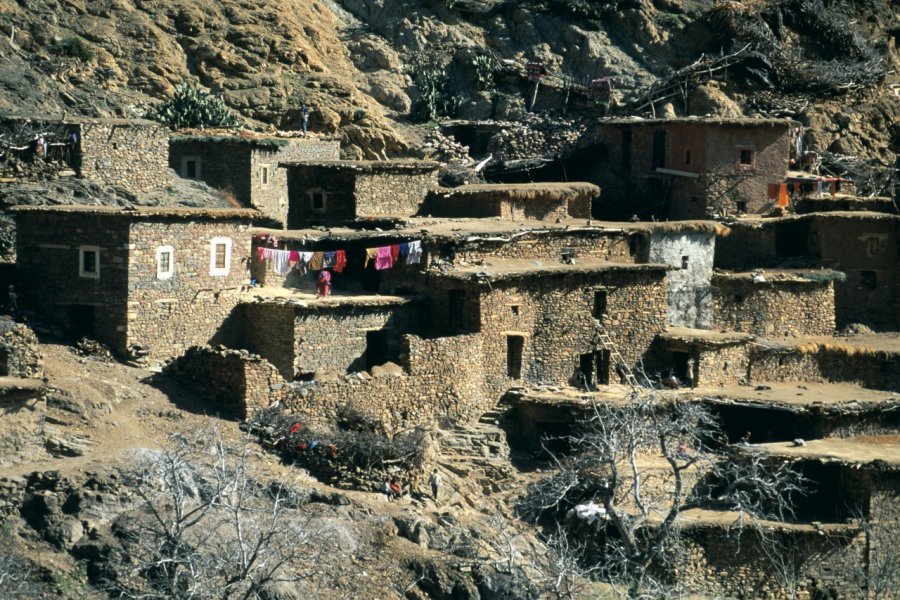 Habitations de la vallée de l'Ourika. Atamu RAHI - Iconotec