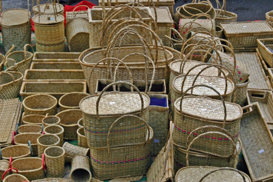 La vannerie un artisanat traditionnel à Rodrigues. Cathyline DAIRIN