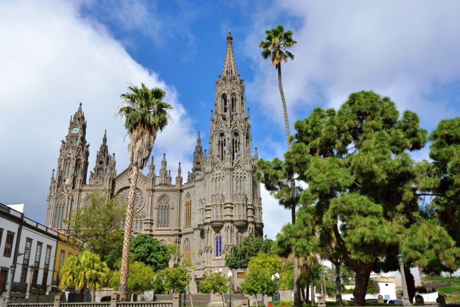Église médiévale de San Juan Bautista, cathédrale gothique à Arucas. (© Oleg Znamenskiy - Shutterstock.com))