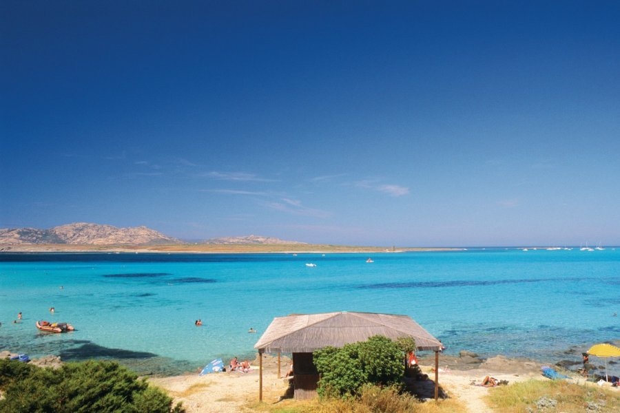 Spiaggia di Pelosa est une des plus belles plages de Sardaigne. Author's Image