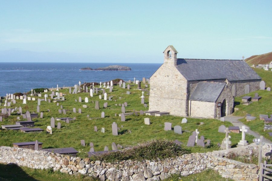 St. Cwyfan's Church, l'église la plus reconnaissable sur l'île d'Anglesey. Muriel PARENT