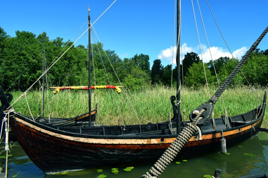 Bateau viking du site de Birka. Maria Gaevska - Shutterstock.com