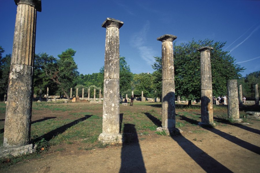 Palestre au site antique d'Olympie. Author's Image