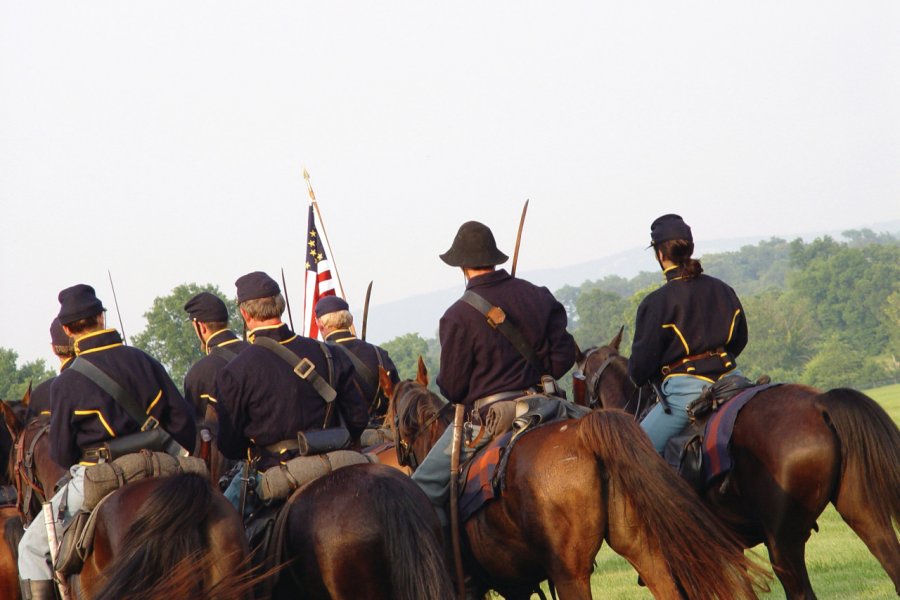 Reconstitution historique au Shiloh National Military Park. JackValley - iStockphoto.com