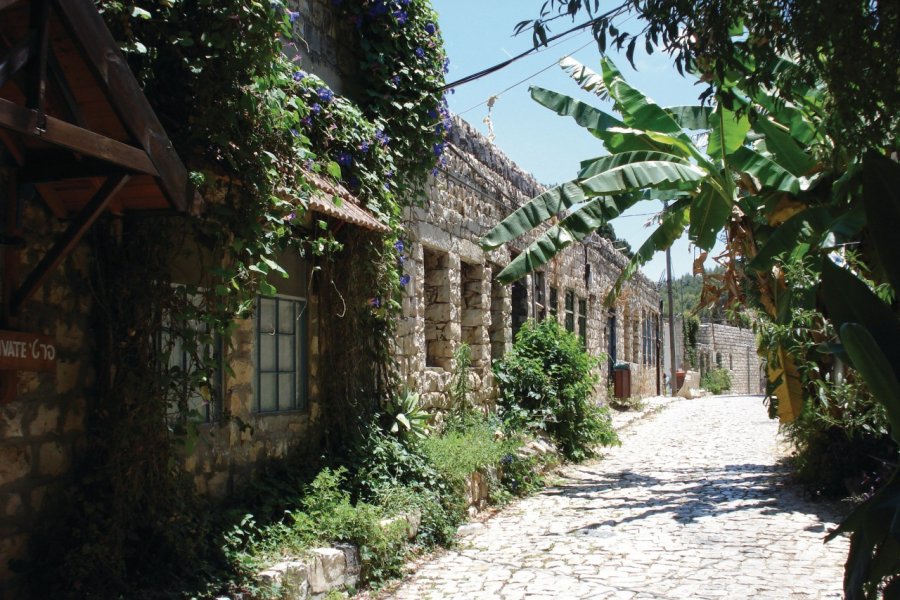 Vue d'une ruelle du célèbre village artistique de Rosh Pina. Antoine RICHARD