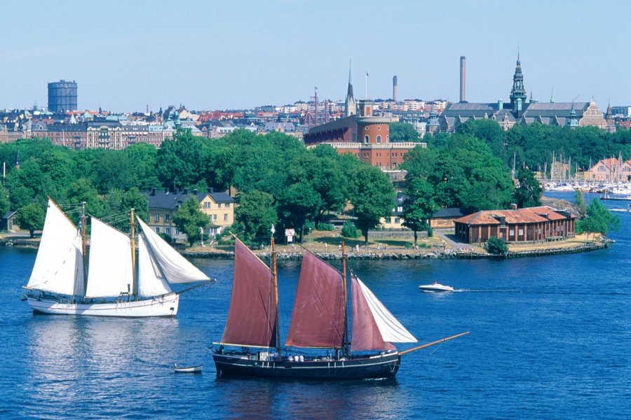 Bateaux à Stockholm. Thierry Lauzun - Iconotec