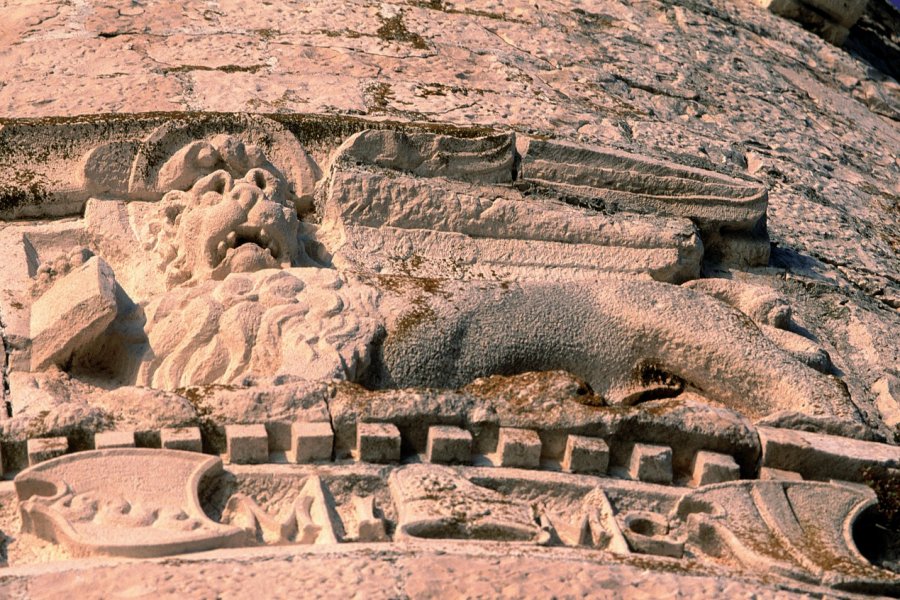 Lion vénitien sculpté sur les remparts de Korčula. Ana NEVENKA - Iconotec