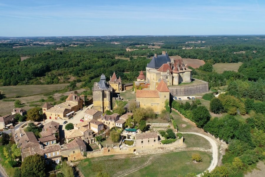 Biron et son château. Fly_and_Dive - Shutterstock.com