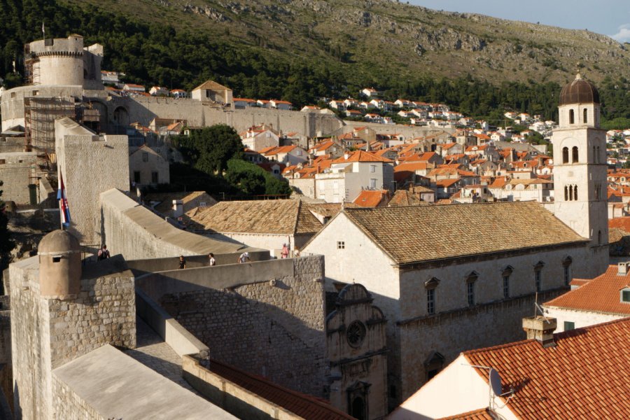 Le monastère franciscain des Frères Mineurs vu depuis les fortifications de l'ouest. Lawrence BANAHAN - Author's Image